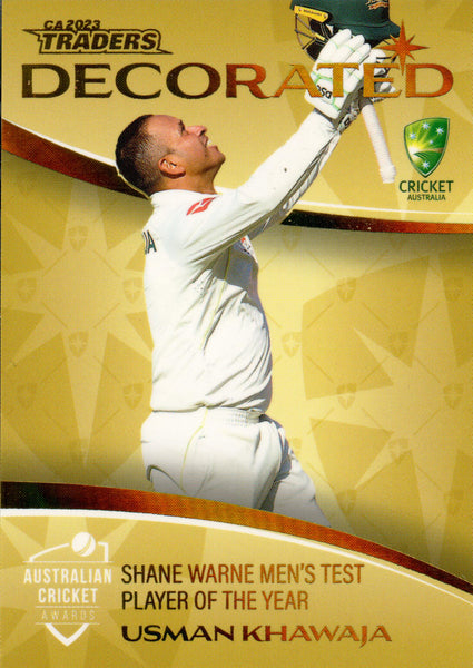 2023-24 Cricket Luxe Decorated Parallel - DP 03 - Usman Khawaja - 097/147
