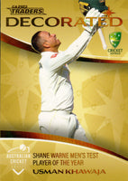 2023-24 Cricket Luxe Decorated Parallel - DP 03 - Usman Khawaja - 109/147