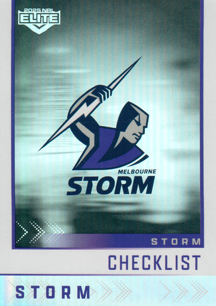 2025 NRL Elite - Silver Specials - P 064 - Storm Checklist - Storm