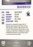 2025 NRL Elite - Silver Specials - P 072 - Will Warbrick - Storm