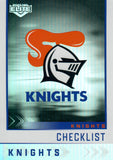 2025 NRL Elite - Silver Specials - P 073 - Knights Checklist - Knights