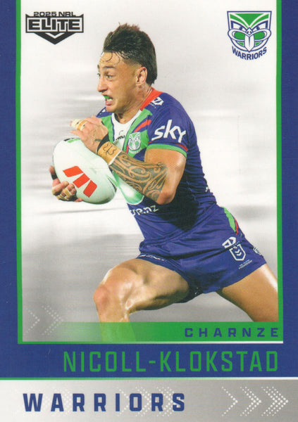 2025 NRL Elite - Base - 142 - Charnze Nicoll-Klokstad - Warriors