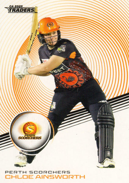 2025-26 Cricket Traders - Common - 122 - Chloe Ainsworth - Perth Scorchers