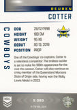 2025 NRL Elite - Silver Specials - P 083 - Reuben Cotter - Cowboys