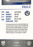 2025 NRL Elite - Silver Specials - P 098 - Junior Paulo - Eels