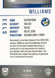 2025 NRL Elite - Silver Specials - P 099 - Jack Williams - Eels