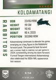 2025 NRL Elite - Silver Specials - P 114 - Keaon Koloamatangi - Rabbitohs