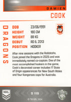 2025 NRL Elite - Silver Specials - P 119 - Damien Cook - Dragons