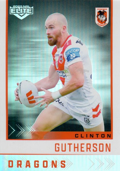 2025 NRL Elite - Silver Specials - P 120 - Clinton Gutherson - Dragons