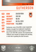 2025 NRL Elite - Silver Specials - P 120 - Clinton Gutherson - Dragons
