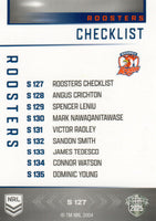2025 NRL Elite - Silver Specials - P 127 - Roosters Checklist - Roosters