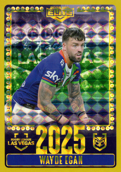 2025 NRL Elite - Las Vegas Round - V 08 - Wayde Egan - Warriors