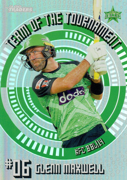 2025-26 Cricket Traders - Team Of The Tournament Silver - TTS 18 - Glenn Maxwell - 189/200