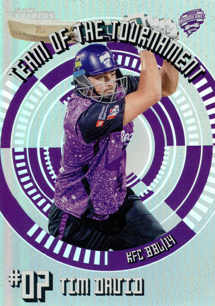 2025-26 Cricket Traders - Team Of The Tournament Silver - TTS 19 - Tim David - 180/200