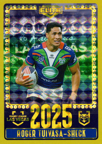 2025 NRL Elite - Las Vegas Round - V 12 - Roger Tuivasa-Sheck - Warriors
