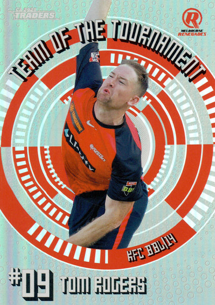 2025-26 Cricket Traders - Team Of The Tournament Silver - TTS 21 - Tom Rogers - 003/200