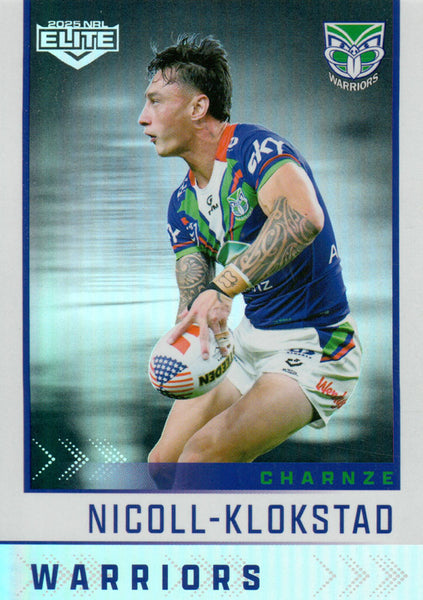 2025 NRL Elite - Silver Specials - P 142 - Charnze Nicoll-Klokstad - Warriors