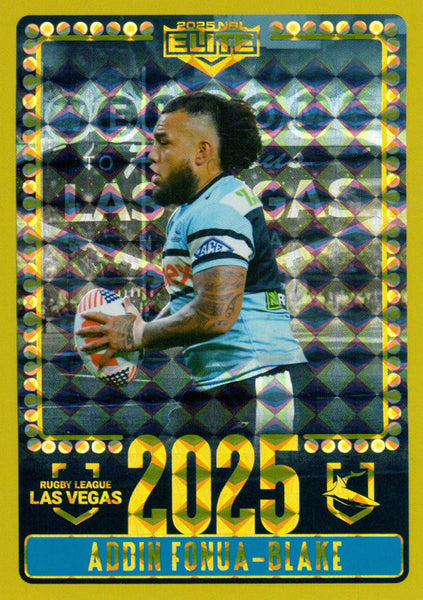 2025 NRL Elite - Las Vegas Round - V 20 - Addin Fonua-Blake - Sharks