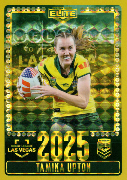 2025 NRL Elite - Las Vegas Round - V 30 - Tamika Upton - Jillaroos