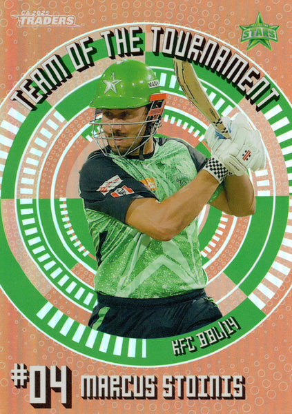 2025-26 Cricket Traders - Team Of The Tournament Bronze - TTB 16 - Marcus Stoinis - Melbourne Stars
