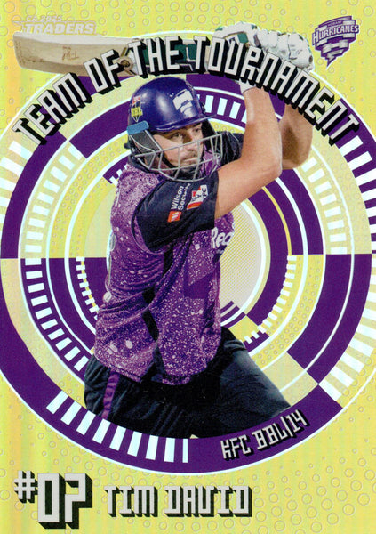 2025-26 Cricket Traders - Team Of The Tournament Gold - TTG 19 - Tim David - 095/125