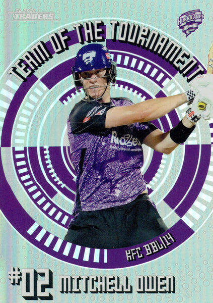 2025-26 Cricket Traders - Team Of The Tournament Silver - TTS 14 - Mitchell Owen - 195/200