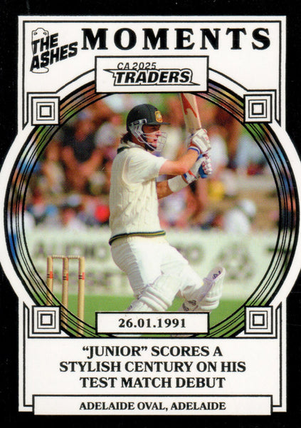 2025-26 Cricket Traders - Ashes Moments Pallidium - AMP 05 - 26.01.1991 - Adelaide Oval - 37/75