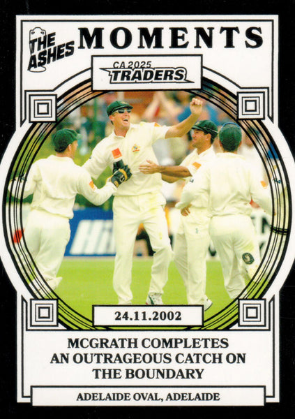 2025-26 Cricket Traders - Ashes Moments Pallidium - AMP 10 - 24.11.2002 - Adelaide Oval - 27/75
