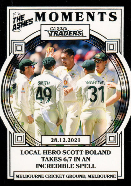 2025-26 Cricket Traders - Ashes Moments Pallidium - AMP 25 - 17.12.2021 - Adelaide Oval - 16/75