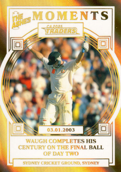 2025-26 Cricket Traders - Ashes Moments Gold - AMG 12 - 03.01.2003 - SCG - 021/100