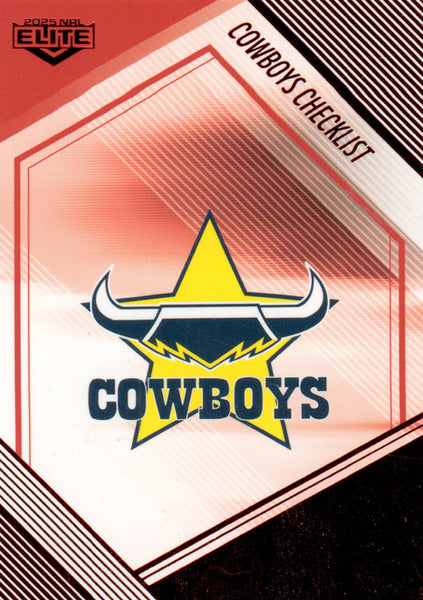 2025 NRL Elite - Mojo Ruby - MR 082 - Cowboys Checklist - 43/53