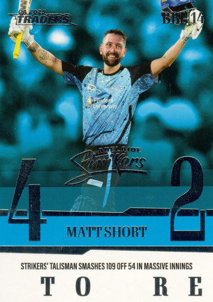 2025-26 Cricket Traders - Season To Remember - STR 02 - Matt Short - Adelaide Strikers