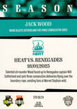 2025-26 Cricket Traders - Season To Remember - STR 06 - Jack Wood - Brisbane Heat