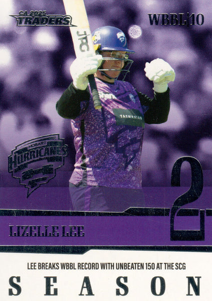 2025-26 Cricket Traders - Season To Remember - STR 07 - Lizelle Lee - Hobart Hurricanes