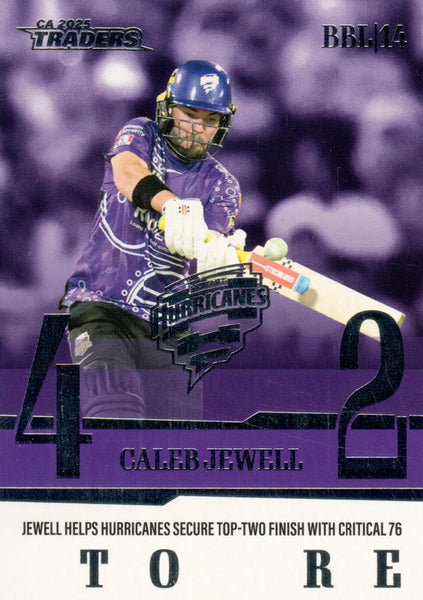 2025-26 Cricket Traders - Season To Remember - STR 08 - Caleb Jewell - Hobart Hurricanes