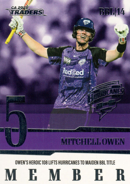 2025-26 Cricket Traders - Season To Remember - STR 09 - Mitchell Owen - Hobart Hurricanes