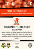 2025-26 Cricket Traders - Season To Remember - STR 11 - Will Sutherland - Melbourne Renegades