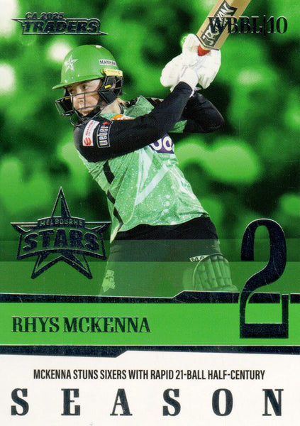 2025-26 Cricket Traders - Season To Remember - STR 13 - Rhys Mckenna - Melbourne Stars