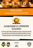 2025-26 Cricket Traders - Season To Remember - STR 18 - Finn Allen - Perth Scorchers