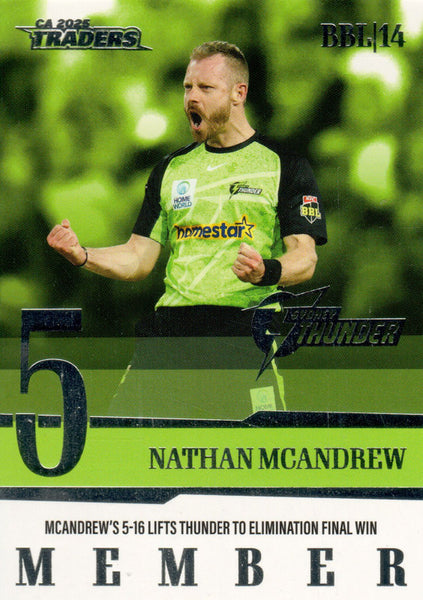 2025-26 Cricket Traders - Season To Remember - STR 24 - Nathan Mcandrew - Sydney Thunder