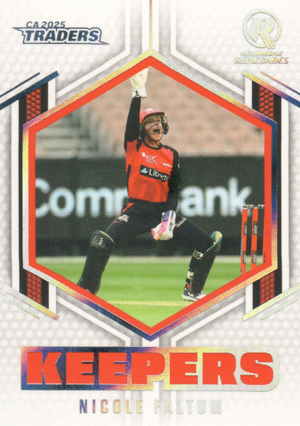 2025-26 Cricket Traders - Keepers - K 08 - Nicole Faltum - Melbourne Renegades