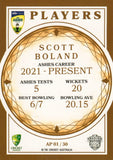 2025-26 Cricket Traders - Ashes Players - AP 01 - Scott Boland