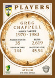 2025-26 Cricket Traders - Ashes Players - AP 03 - Greg Chappell