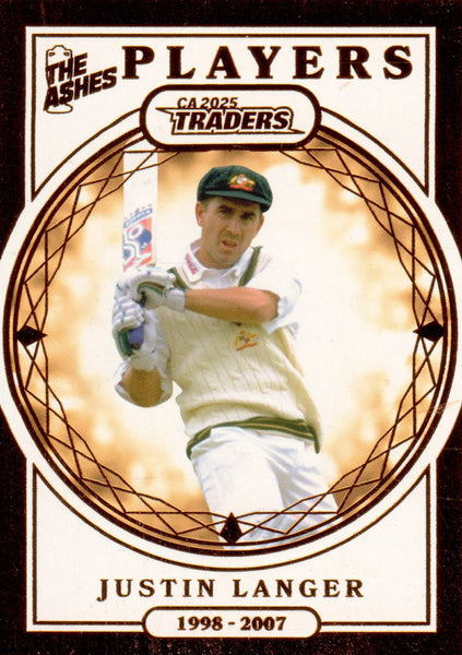 2025-26 Cricket Traders - Ashes Players - AP 19 - Justin Langer