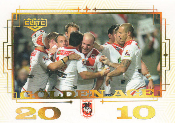2025 NRL Elite - Golden Age - GA 14 - Dragons - 2010 - 015/120
