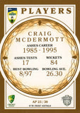 2025-26 Cricket Traders - Ashes Players - AP 23 - Craig McDermott