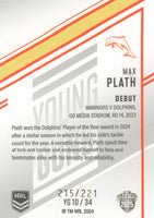 2025 NRL Elite - Young Guns - YG 10 - Max Plath - 090/221