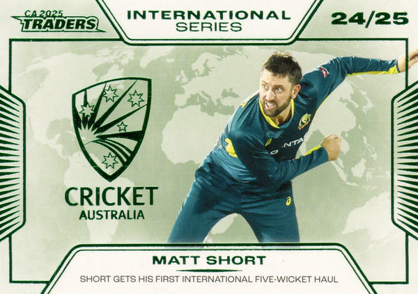 2025-26 Cricket Traders - International Series - IS 04 - Matt Short - Australia