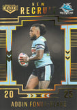 2025 NRL Elite - New Recruit Album Card - NRA 4 - Addin Fonua-Blake - 144/162