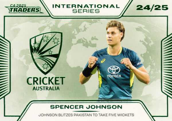 2025-26 Cricket Traders - International Series - IS 06 - Spencer Johnson - Australia